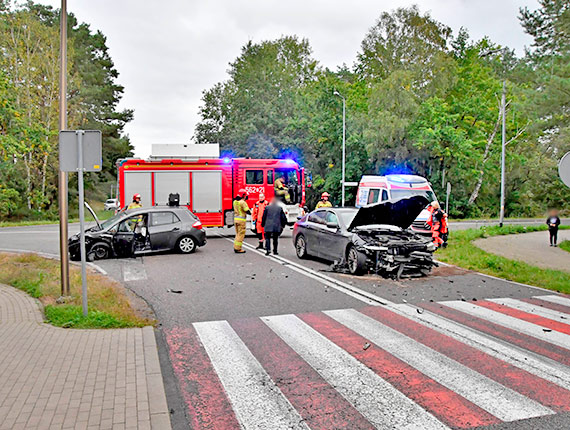 Wypadek samochodowy w Przytorze