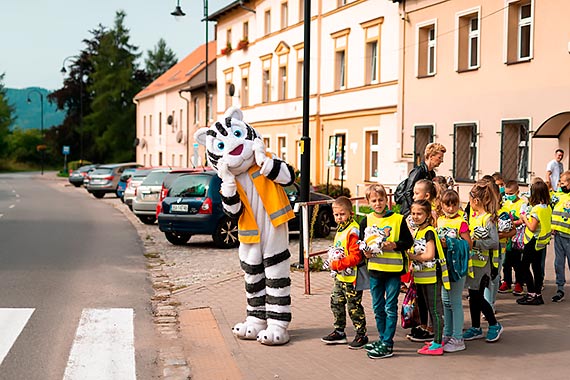 Polskie dzieci bezpieczniejsze na drogach. Tygrys uczy odpowiednich zachowań