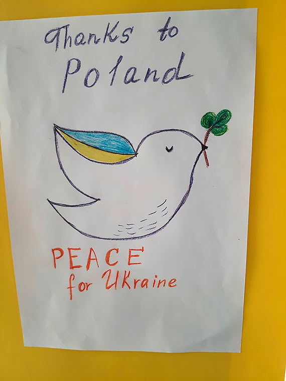Grupa Morska: Gos dzieci z Ukrainy przekazany wzruszajcymi rysunkami